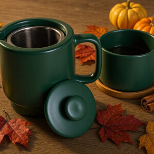 Tea for One met filter groen